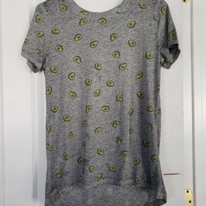 Grey avacado tshirt💚